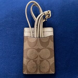 Coach Gold Lanyard NWT
